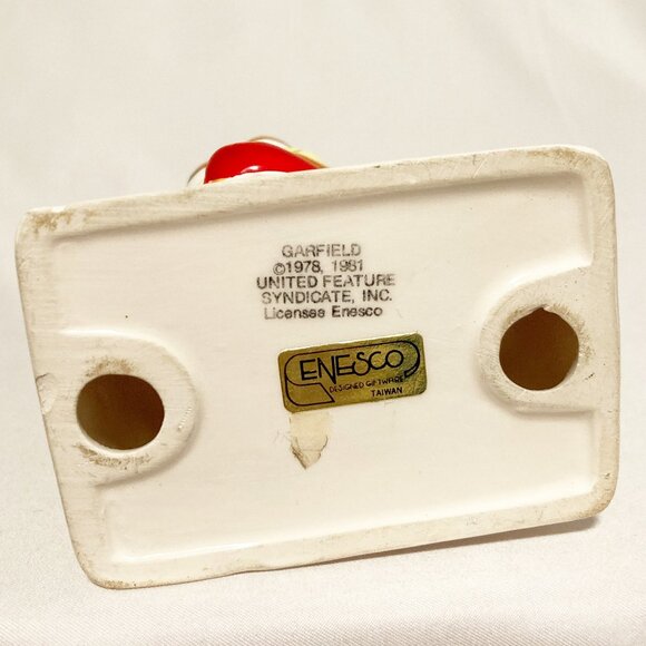 Vintage Enesco Garfield "Ski Bum" Ceramic Figurine 1981 - Picture 6 of 6